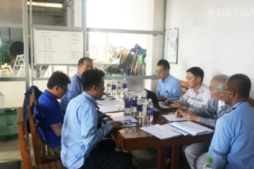 Rubber Lining Expert And Clients Meeting In Ha Thanh Workshop